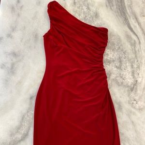 One shoulder dress